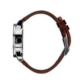 Nixon Sentry Leather Watch Blue Brown