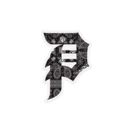 PRMTV Dirty P Paisley Sticker Black