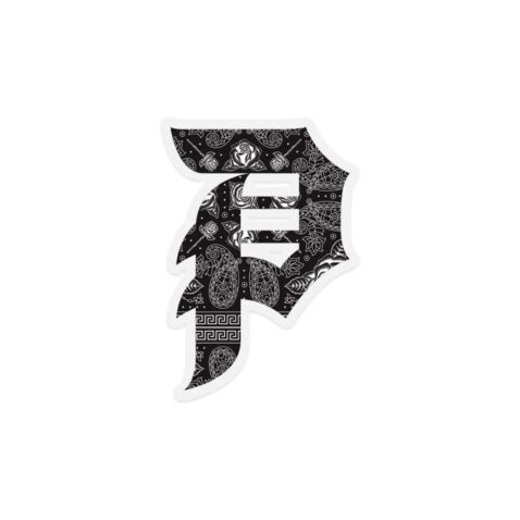 PRMTV Dirty P Paisley Sticker Black