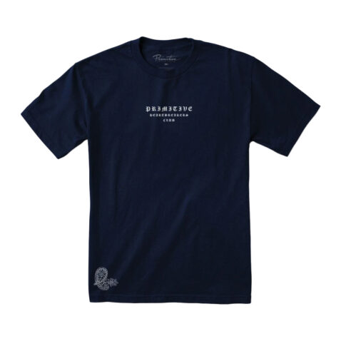 Primitive Bandana Tee Navy Front