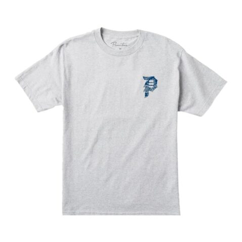 Primitive Dirty P Paisley Tee Ash Heather Front