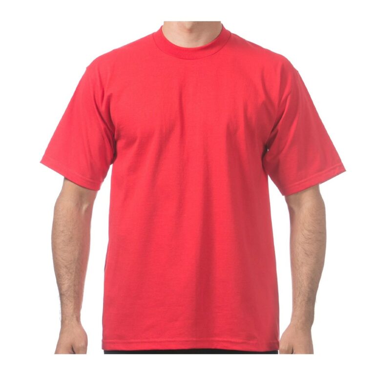 Pro Club Plain SS T - Shirt Red Pro Club Plain SS T - Shirt Red