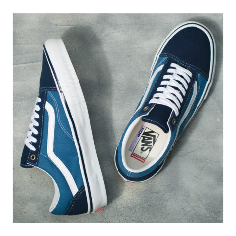 Vans Old Skool Skate Shoe - Navy / White