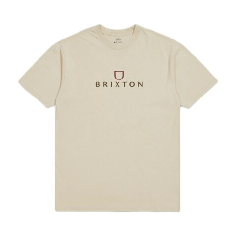 Brixton Alpha Thread Short Sleeve T-Shirt Cream