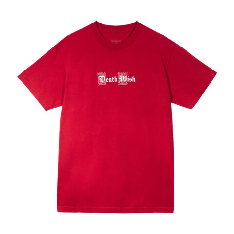Deathwish Drop Cap Short Sleeve T-Shirt Cardinal