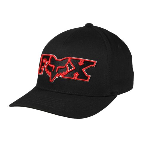 FOX Ellipsiod Flexfit Hat Black Red