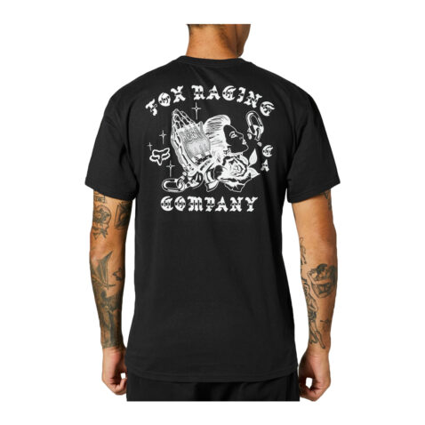 FOX La Neta Short Sleeve T-Shirt Black Rear