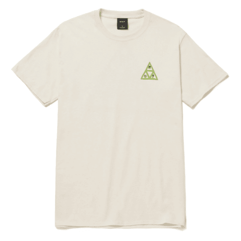 HUF Green Buddy Triangle T-Shirt Natural Front