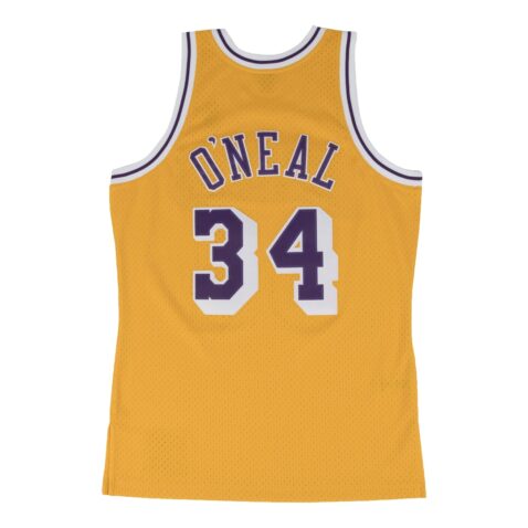 Mitchell Ness Los Angeles Lakers Shaquille Oneal 1996 Swingman Jersey Rear