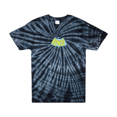Ripndip Catman T-Shirt Black Spiral Tie Dye