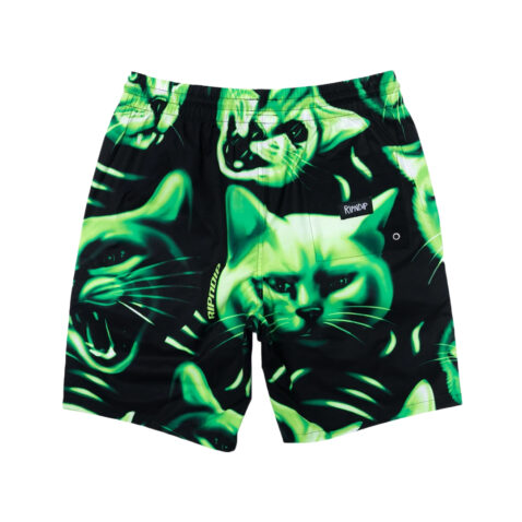 Ripndip Neon Nerm Swim Shorts Black Rear