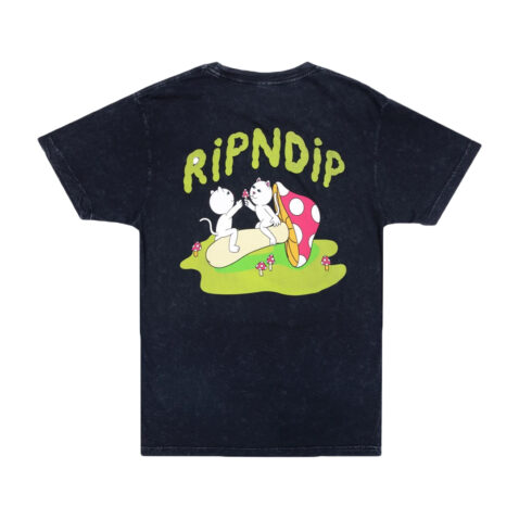 Ripndip Sharing Is Caring T-Shirt Black Mineral Wash Rear