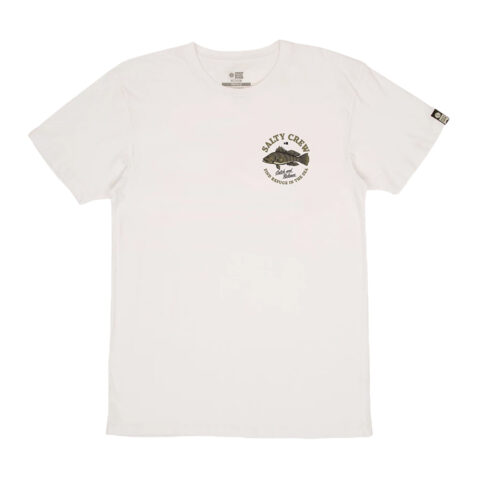 Salty Crew Baybass Short Sleeve T-Shirt White Front