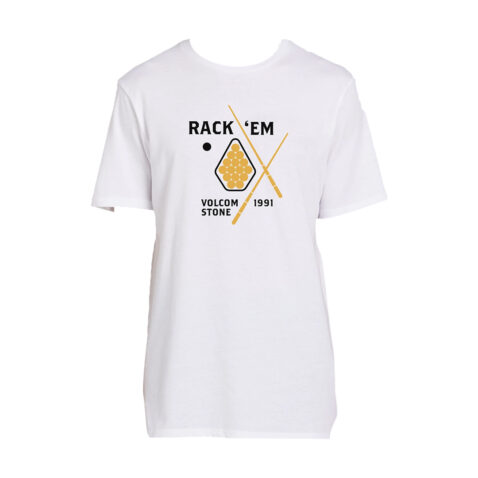 Volcom Rack Ball Short Sleeve T-Shirt White Front