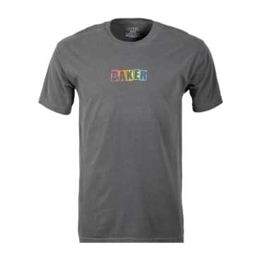 Baker Brand Logo Rainbow Short Sleeve T-Shirt Pepper