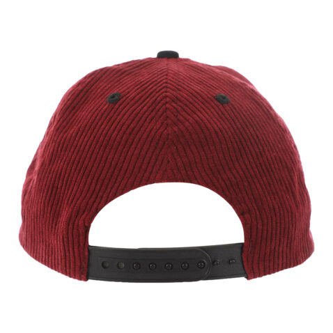 Baker Logo Snapback Wine-Black Rear