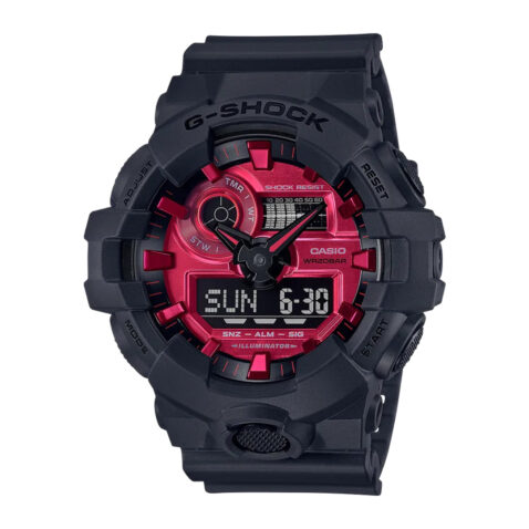 G-Shock GA140AR-1A Black-Red 1