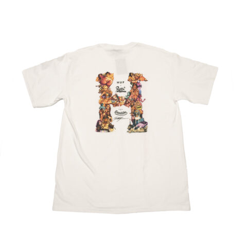 HUF RJB Classic H Short Sleeve T-Shirt White Rear