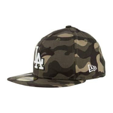 New Era 59Fifty Los Angeles Dodgers On Field 2021 Armed Forces Day Camo Fitted Hat