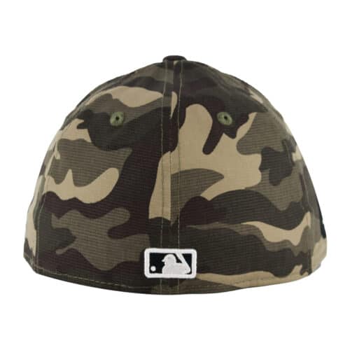 New Era 59Fifty Los Angeles Dodgers On Field 2021 Armed Forces Day Camo Fitted Hat Rear