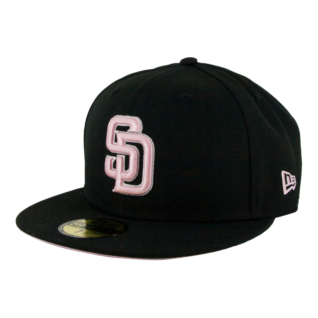 Fitted hats bottom pink Miami Heat