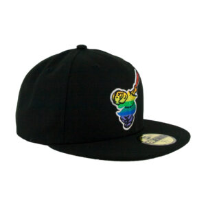 New Era 59Fifty San Diego Padres Friar Pride Black Rainbow Fitted Hat