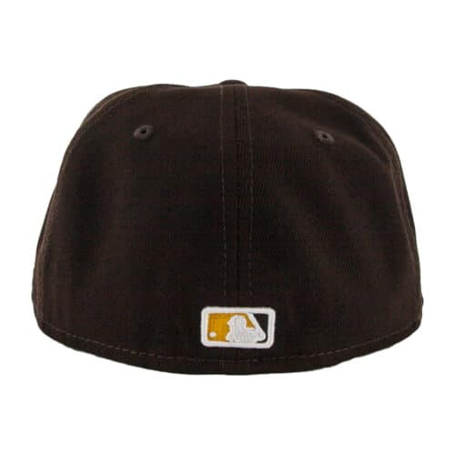 New Era 59Fifty San Diego Padres Hangul Burnt Wood Brown Gold White Fitted Hat 4