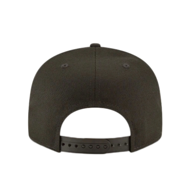New Era 9Fifty Basic MLB Logo Blackout Snapback Hat Black Rear New Era 9Fifty Basic MLB Logo Blackout Snapback Hat Black Rear
