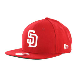 New Era 9Fifty San Diego Padres Scarlet Adjustable Snapback Hat