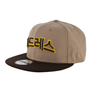 New Era 9Fifty San Diego Padres Hangul Alternate Two Tone Camel Tan Burnt Wood Snapback Hat