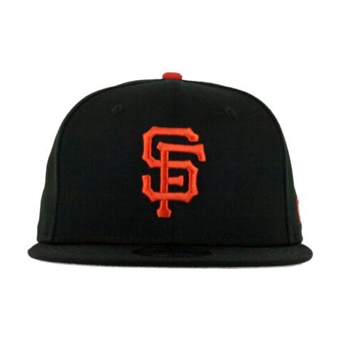 New Era Basic San Francisco Giants Game Snapback Hat Black Front