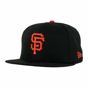 New Era Basic San Francisco Giants Game Snapback Hat Black Front Right