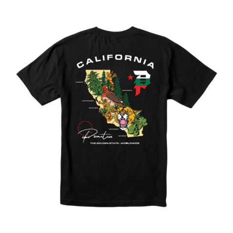 Primitive Golden State T-Shirt Black Rear