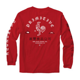 Primitive x HF Spicy Long Sleeve T-Shirt Red Rear