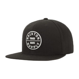 Brixton Oath III Snapback Hat Black