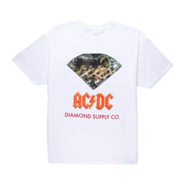 Diamond x ACDC Diamond T-Shirt White