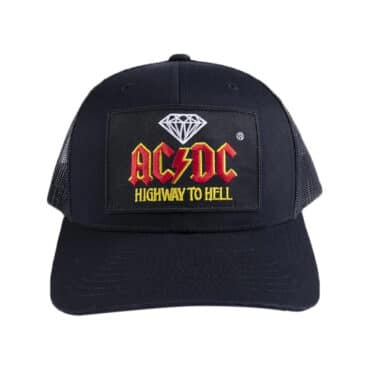 Diamond Supply Co x ACDC Highway Hell Snapback Hat Black