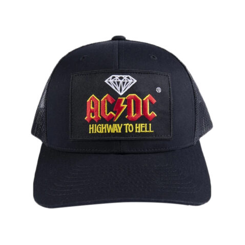 DMND x ACDC Highway Hell Snapback Hat Black Front