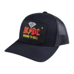 DMND x ACDC Highway Hell Snapback Hat Black Front Right