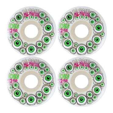 Heroin Skateboards Eyes Glow Wheels Green