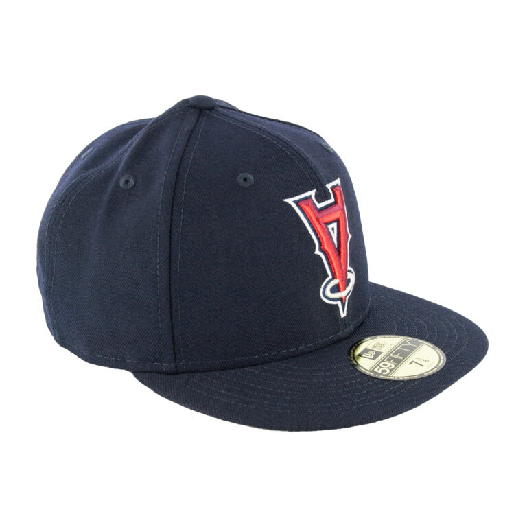 New Era 59Fifty Los Angeles Angels of Anaheim Upside Down Logo Red White Fitted Hat Front Left New Era 59Fifty Los Angeles Angels of Anaheim Upside Down Logo Red White Fitted Hat Front Left