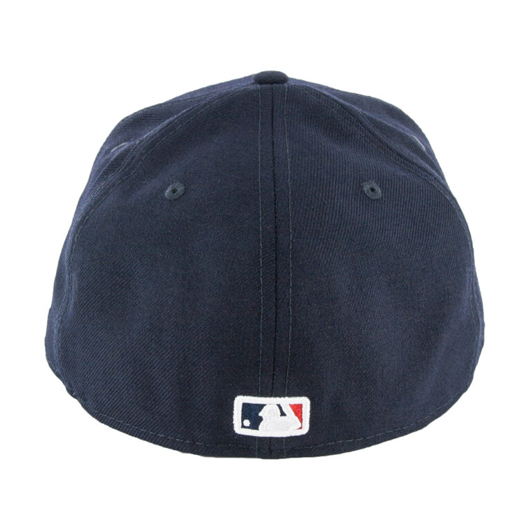 New Era 59Fifty Los Angeles Angels of Anaheim Upside Down Logo Red White Fitted Hat Rear New Era 59Fifty Los Angeles Angels of Anaheim Upside Down Logo Red White Fitted Hat Rear