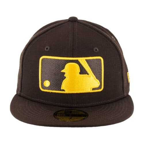 New Era 59Fifty San Diego Padres Switch Burnt Wood Brown Gold Hat Front