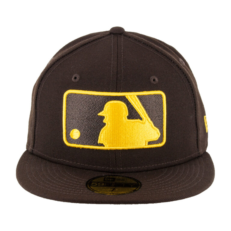 New Era 59Fifty San Diego Padres Switch Burnt Wood Brown Gold Hat Front New Era 59Fifty San Diego Padres Switch Burnt Wood Brown Gold Hat Front