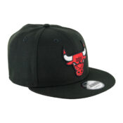 New Era 9Fifty Basic Chicago Bulls Black Snapback Hat Front Left