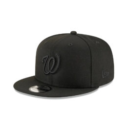 New Era 9Fifty Basic Washington Nationals Blackout Black Snapback Hat