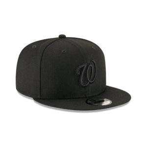 New Era 9Fifty Basic Washington Nationals Blackout Black Snapback Hat