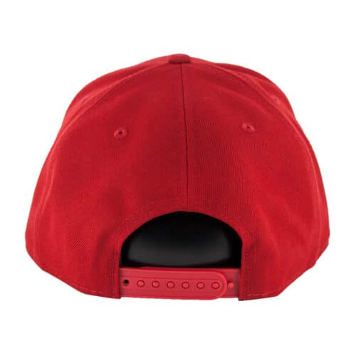 New Era Basic Washington Nationals Game Snapback Hat Red Rear