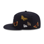 New Era x FELT 59Fifty New York Yankees Navy White Fitted Hat Limited Edition Left