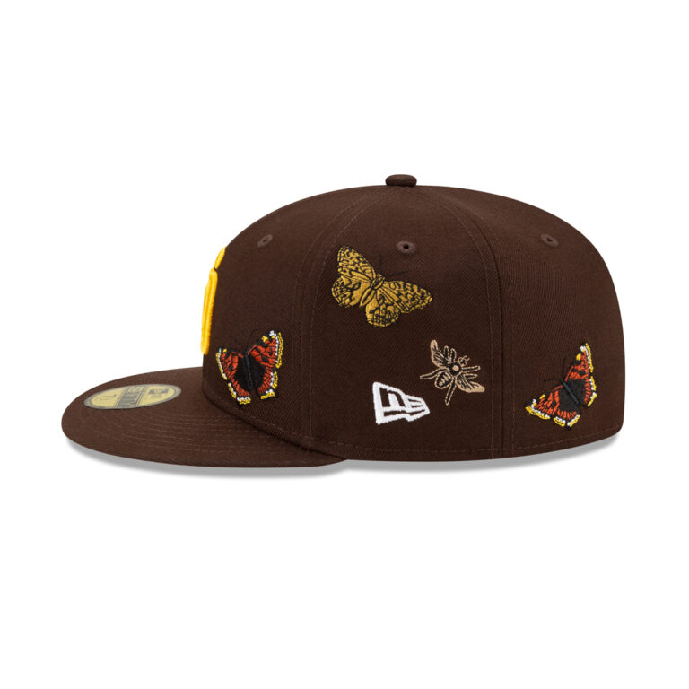 New Era x FELT 59Fifty San Diego Padres Brown Gold Fitted Hat Limited Edition Left New Era x FELT 59Fifty San Diego Padres Brown Gold Fitted Hat Limited Edition Left